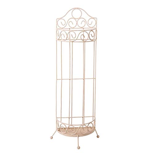 Porte-parapluies en fer forgé MiroDo avec bac de récupération d'eau blanc - 2