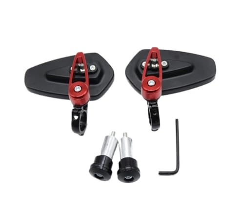 Rétroviseurs Moto en Aluminium Anti Vibration pour Guidon Duc&ati Monster Dark