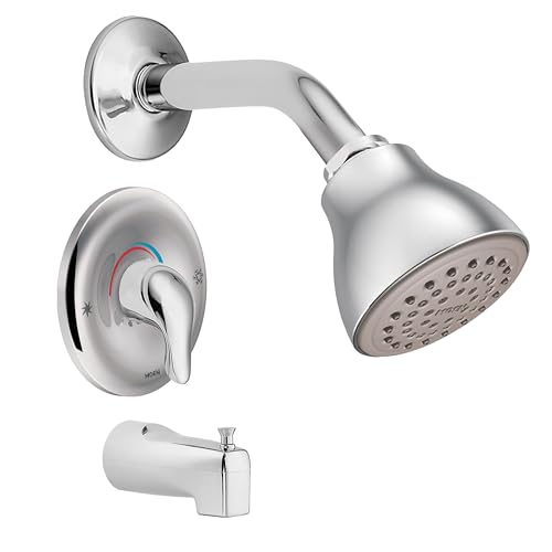 Moen Chateau Chrome Posi-Temp Bathtub Trim Kit with Shower Head,