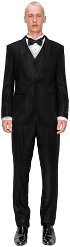 Antonio Uomo Herrenanzug-Set – Slim Fit Smoking Blazer Solide Jac...