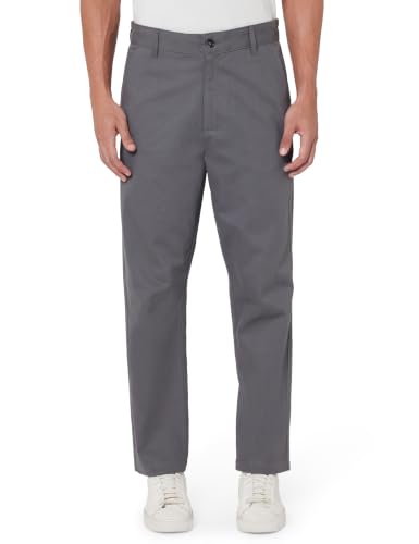 Image of Amazon Brand - Symbol Men's Relaxed Fit 100% Cotton Casual Trouser | Constructed Waistband | Pants | Available in Plus Sizes