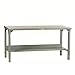 LITTLE GIANT WST2-3684-AH Workbench with Steel Top with 500 lb. Capacity Lower Shelf, Adjustable, 3000 lb. Capacity, 84" x 36" Top