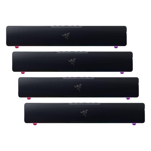 Image of Razer Leviathan V2 X PC Soundbar with Full-Range Drivers-Compact Design-Chroma RGB-USB Type C Power and Audio Delivery-Bluetooth 5.0-for PC,Laptop,Smartphones,Tablets&Nintendo Switch,(Pack of 4)