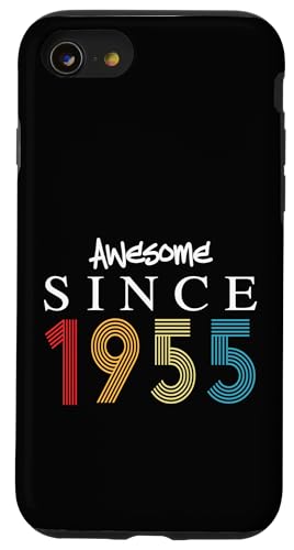 Awesome Since 1955 Birthday 1955 Vintage 1955 Year �X�}�z�P�[�X iPhone SE (2020) / 7 / 8 �p