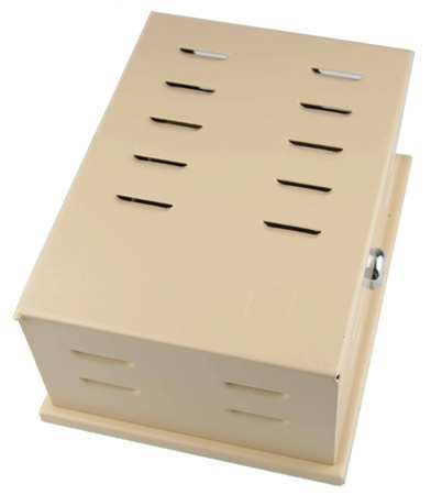 Universal Thermostat Guard, Tan, Steel