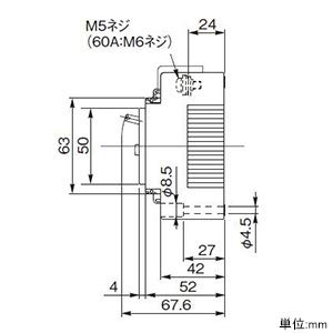 パナソニック サーキットブレーカ モータ保護兼用 BJWA-50型 3P3E 40A 30MA BJWA3403