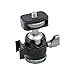 NovelGoal Mini Ball Head with Cold Shoe Mount 1/4 Screw Microslice Camera Desktop Cell Phone Holder Tripod Monitor Microphone Light Support