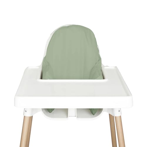 Image of Nibble And Rest Highchair Cushion Cover for Inflatable Cushion, Compatible for IKEA Antilop Highchair, High Chair Accessories, Stain-Proof,Washable & Wipeable Cushion Cover (Cushion NOT Included(Sage)