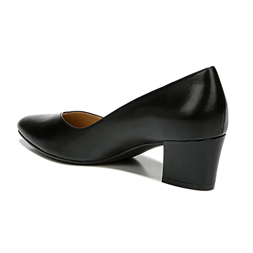 FOWT Classic Snakeskin Loafer Pumps for Women Two Toned Pointed Toe Pump High Chunky Heels Comfortable Slip On Loafers Leather Upper Burnished Color Shoes Work Daily Casual Size 4-16 US4