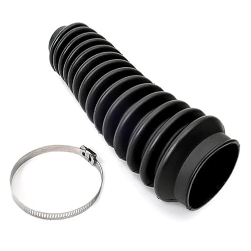 Rough Country Shock Boot - Black Protective Cover with Stainless Steel Clamp, Guards Against Mud...