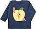 Shirtracer Baby Karneval und Fasching Kostüm - Apfel mit Wurm - 12/18 Monate - Navy Blau - Apfel - BZ11 - Baby Langarmshirt für Jungen und Mädchen