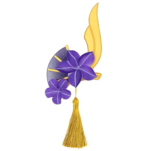 Purple Flower Headwear Leg Decoration Costume Accessory...