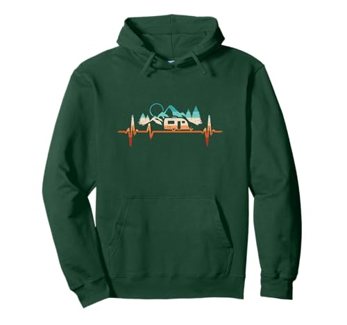 Camping Herzschlag Wohnwagen Pullover Hoodie
