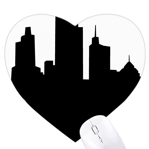 Tapis de souris coeur gratte-ciel Australie pour le télétravail et bureau