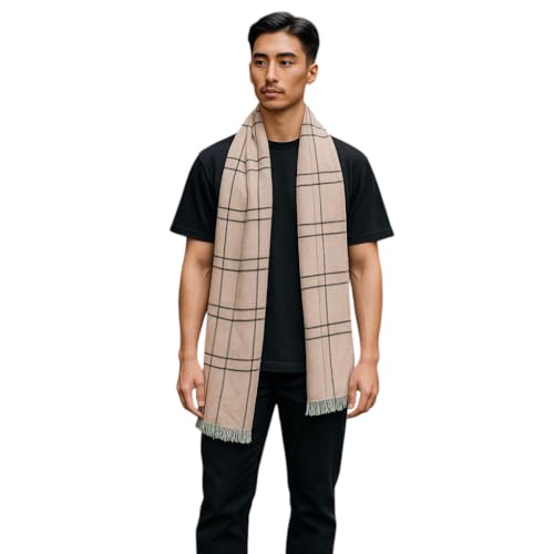 RIZZQ Woolen Soft MicroFibre Cashmere Knitted Soft and Warm Muffle...