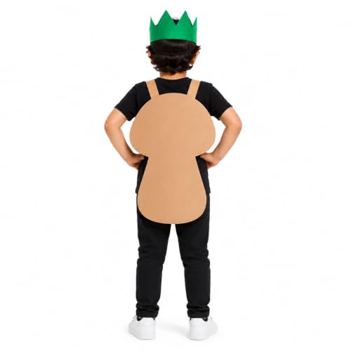 Image of Raj Costume Kids Fruit & Vegetable Fancy Dress Costume | Soft Felt Fruit and Vegetable Cutout Costume for Boys & Girls | School Annual Function