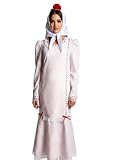 Costumizate! Disfraz Chulapa adulta en varias tallas para Mujer. Vestido tradicional madrileño con lunares especial para San Isidro. (M)