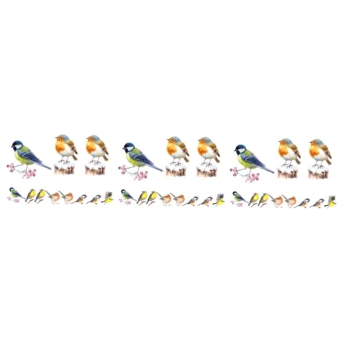 Pegatinas estáticas para ventanas Cabilock pack de 36 vinilos anticolisión de pájaros para cristal 2