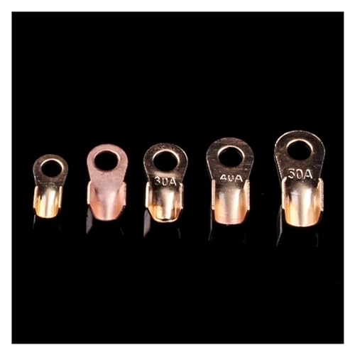 Terminales de cable de cobre desnudo tipo OT | Kit de 160 terminales de ojo 7