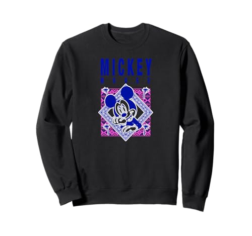 Sweat Mickey Mouse style aztèque néon chaud pour le quotidien