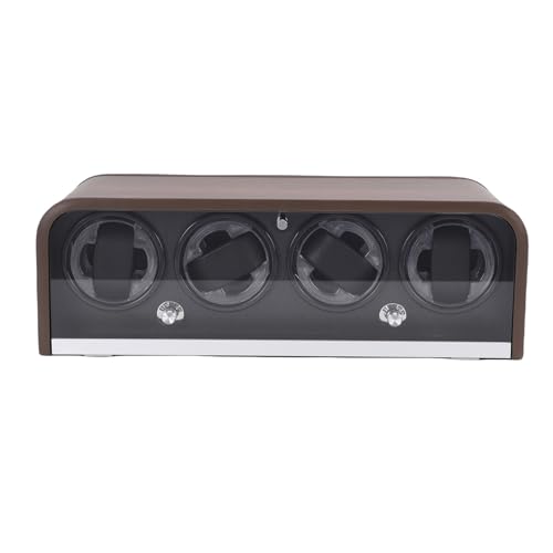 Sxhlseller Remontoir de Montre Automatique pour 4 Montres Mécaniques, 5 Modes de Rotation avec éclairage LED contrôlé et Technologie de Moteur Silencieux dans Une Boîte en (#1)