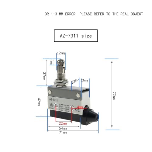 Micro switch AZ 7311 fin de course interrupteur reset pour imprimante 3D