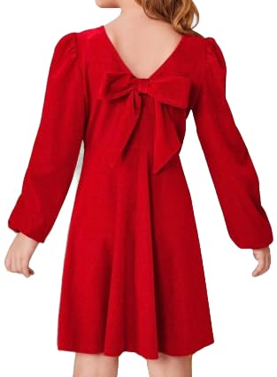 Robe rouge Melissa fille cadeau de Noël idéal avec son grand nœud