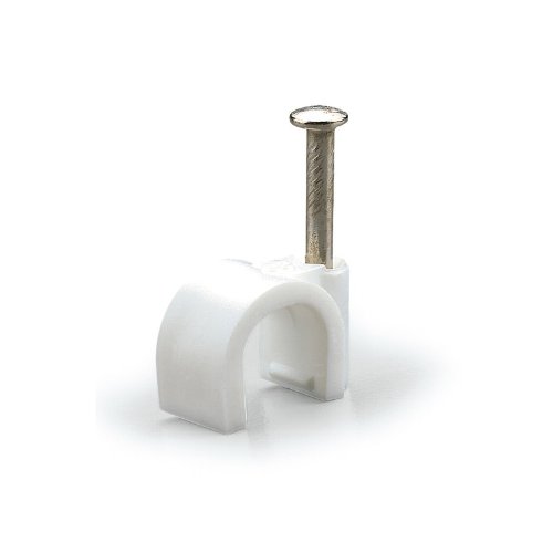 Agrafe fixe-câble 5 mm blanc Scame Fasty pour stopper les fils qui pendent