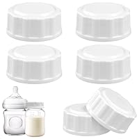 6 Stück Reiseflaschenverschlüsse für Avent, Babyflaschenverschlüsse Flaschendeckel Ersatz Babyflaschen Deckel Kompatibel mit Avent Weithalsflaschen