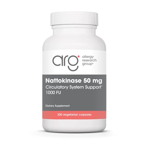 Allergy Research Group Nattokinase NSK-SD 50 mg - Supports Healthy Circulation - from Fermented Soybeans - 90 Capsules