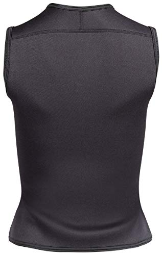 Neo Sport Men’s And  Women’s Front Zipper Wetsuit Vest - 2.5Mm -4-Way Stretch Neoprene - 50+ Uv Shield , Women's Black, 8 #TOP3