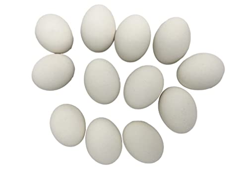 Eggcetera Ceramic Bird Quail Nest Eggs (White, 1.25