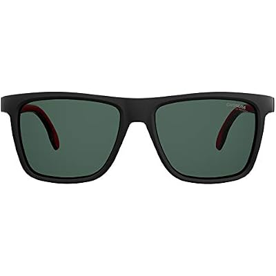 Carrera Men's CA5047/S Square Sunglasses, Black/Green, 56 mm