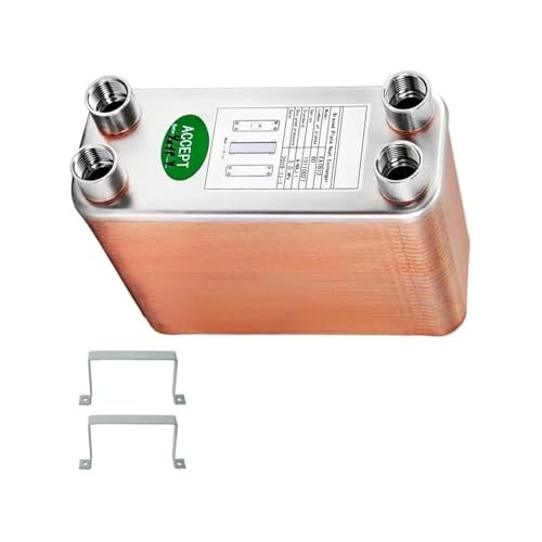 DAISHUJIE 30 40 60 Plates Heat Exchanger Wort Chiller Stainless Steel Cooler Counterflow Chiller(60 Plates)