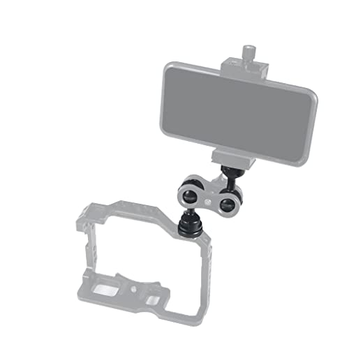 FEICHAO 2,5 cm (1 Zoll) Kugelhalterung, verstellbarer Adapter mit Kaltschuhsockel für Unterwasser-Kamerahülle, Videoblitz (Kit A)