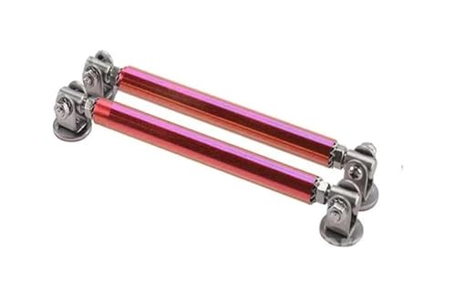 Barre support lèvre pare-choc rouge 15cm universelle rigide