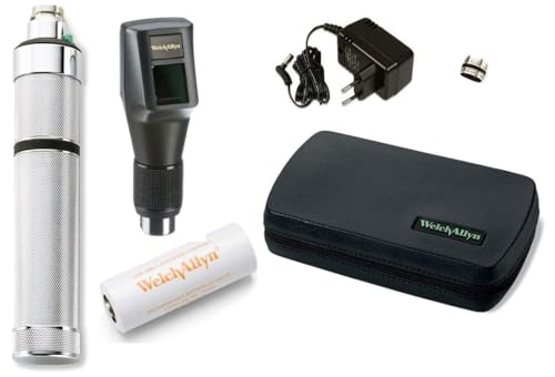 Image of OTICA Welch Allyn 3.5V HPX Streak Retinoscope Set | Professional 3.5V HPX streak retinoscope rechargeable set with charger, battery and hard case.