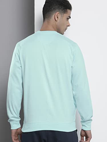Image of The Indian Garage Co Men Regular Fit Solid Crew Neck Overhead Sweatshirt