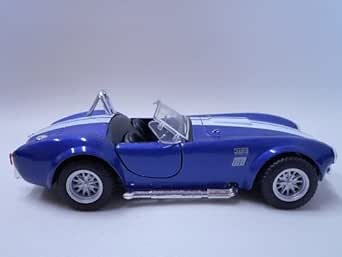 Jouet Voiture Kinsmart 1:32 - Shelby Cobra 427 S/C 1965 - Bleue - Moulée Sous Pression