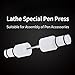 Pen Press for MT2 Lathe Woodturning Projects, Wooden Rotary Pen Accessories Assembly Tool