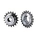 08B Industrial Drive Sprocket Wheel 45# Steel Chain Gear 20/21Teeth Bore 10-40mm 1Pcs(32mm (Keyway 10mm),21 Teeth)