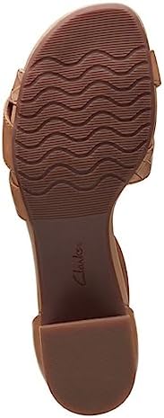 Clarks Women's Desirae Lily Heeled Sandal, Light Tan Leather, 8.5 Wide | Image 7