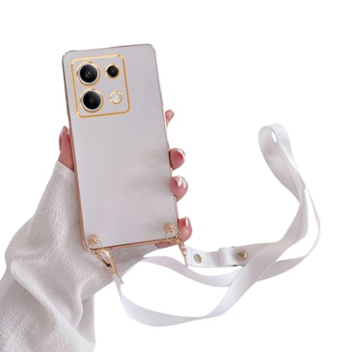 FTTFFLL �N���X�{�f�B �������[�h ���b�L�P�[�X Xiaomi Redmi Note 13 12 Pro Plus 4g 5g �R�[�h �\�t�g�V���R���o�b�N�J�o�[(Redmi 13 4g/ZBBGS�z���C�g�p)