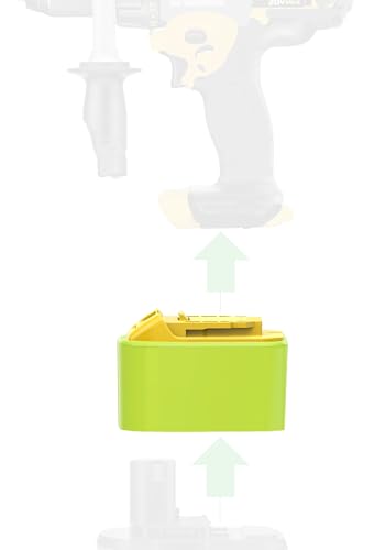 1 Adapter Upgrade for DeWalt 20v MAX XR Cordless Tools Compatible with Ryobi 18v Batteries - Adapter Only