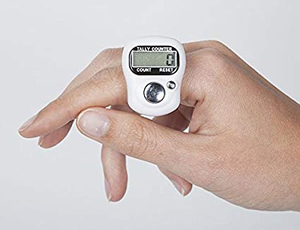 Sharp choice Mini Hand Tally Counter Finger Ring Handheld Clicker People Counter Meter Digital Electronic Head Count,Japa Counter (20) (B07VFZXNSK) Amazon Price History, Amazon Price Tracker