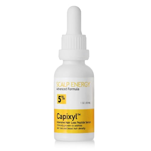 Scalp Delivery Peptide Vegan 5% Hair Growth Serum With Capixyl - Hair Growth Products for Men & Women Helps Reduce Hair Loss, Strengthen & Thicken Vegan Hair Serum for Thinning Hair