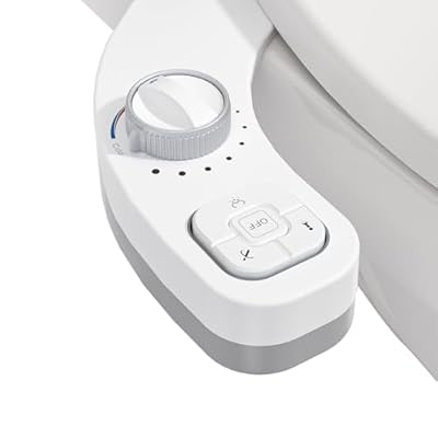 Clirass Non-Electric Hot and Cold Water Bidet Attachment for Toilet Seat,Self-Cleaning, Dual Nozzle(Frontal & Rear Wash),Adjustable Water Pressure(White)