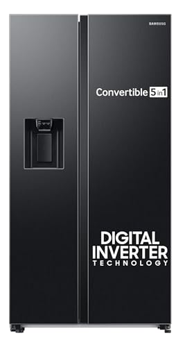 Samsung 633L Black Matte Side By Side Refrigerator - Image 2