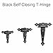 BE-TOOL 2 PCS Heavy Duty T-Strap Hinge, Noise-Free Smooth, Gate Hinges Hinges for Wood Gate, Garden Fences Shed Barn Doors Outdoor(B)