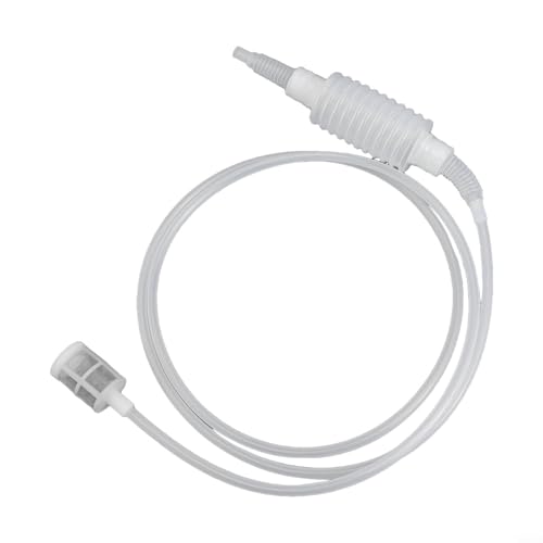 Aprilsunnyzone Manguera de sifón de cerveza de 1,9 m, herramienta de fabricación de vino de plástico de grado alimenticio, tubo de filtro de destilador de alcohol para extracción de embotellado de